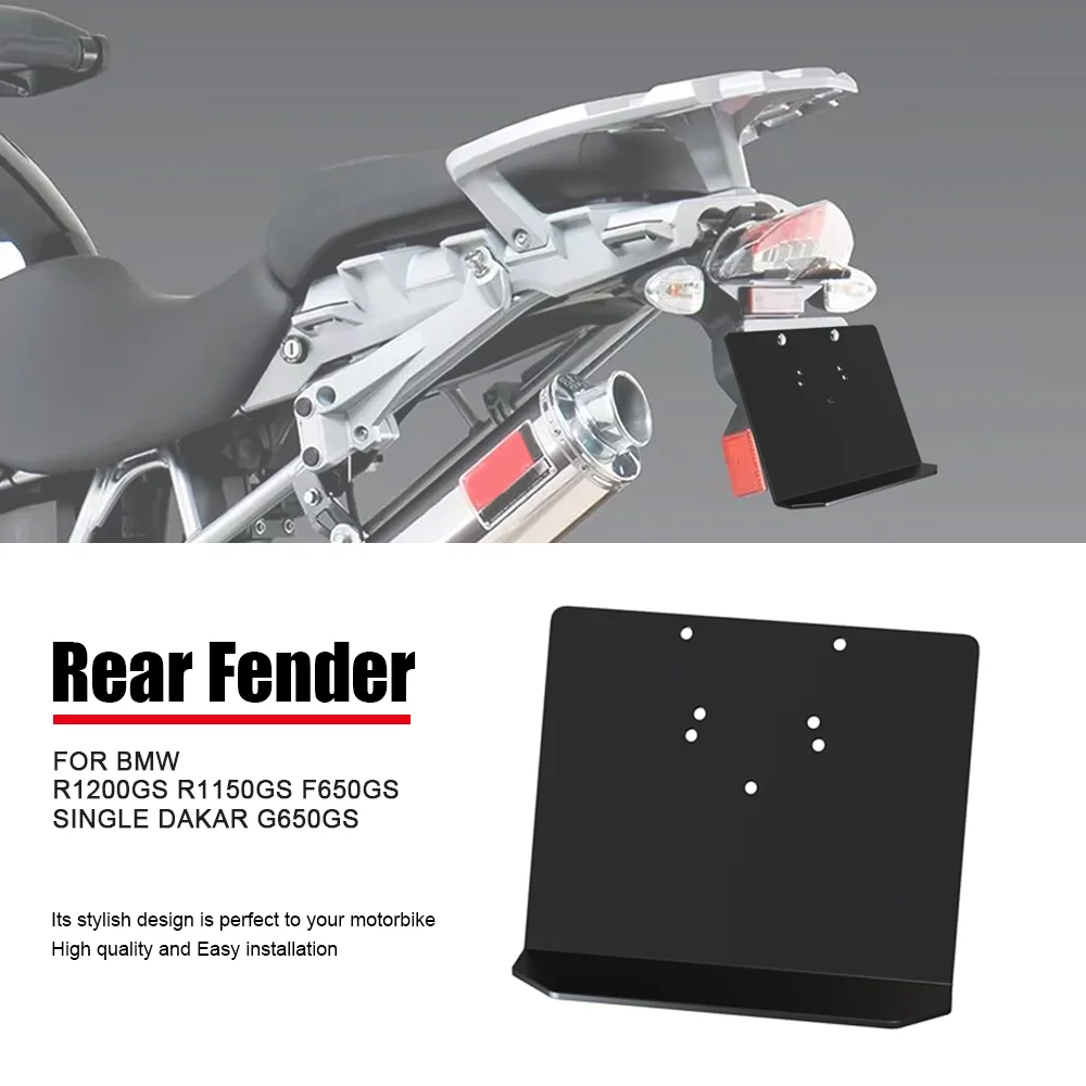 

FOR BMW R1200GS R1150GS F650GS Single Dakar G650GS Sertao Motorcycle Fender License Plate Rear Splash Guard Holder Bracket