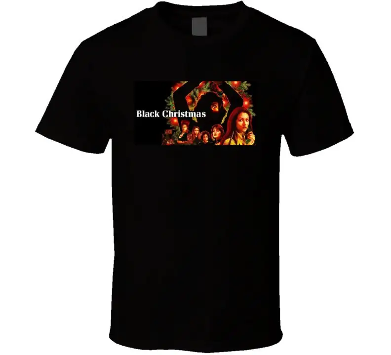 Black Christmas 70s Retro Horror Holiday Thriller T Shirt