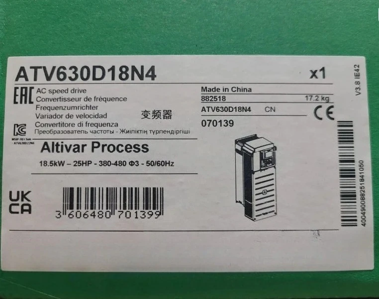 العلامة التجارية الجديدة الأصلية ATV630D15N4 ATV630D18N4 في صندوق محول التردد التسليم السريع