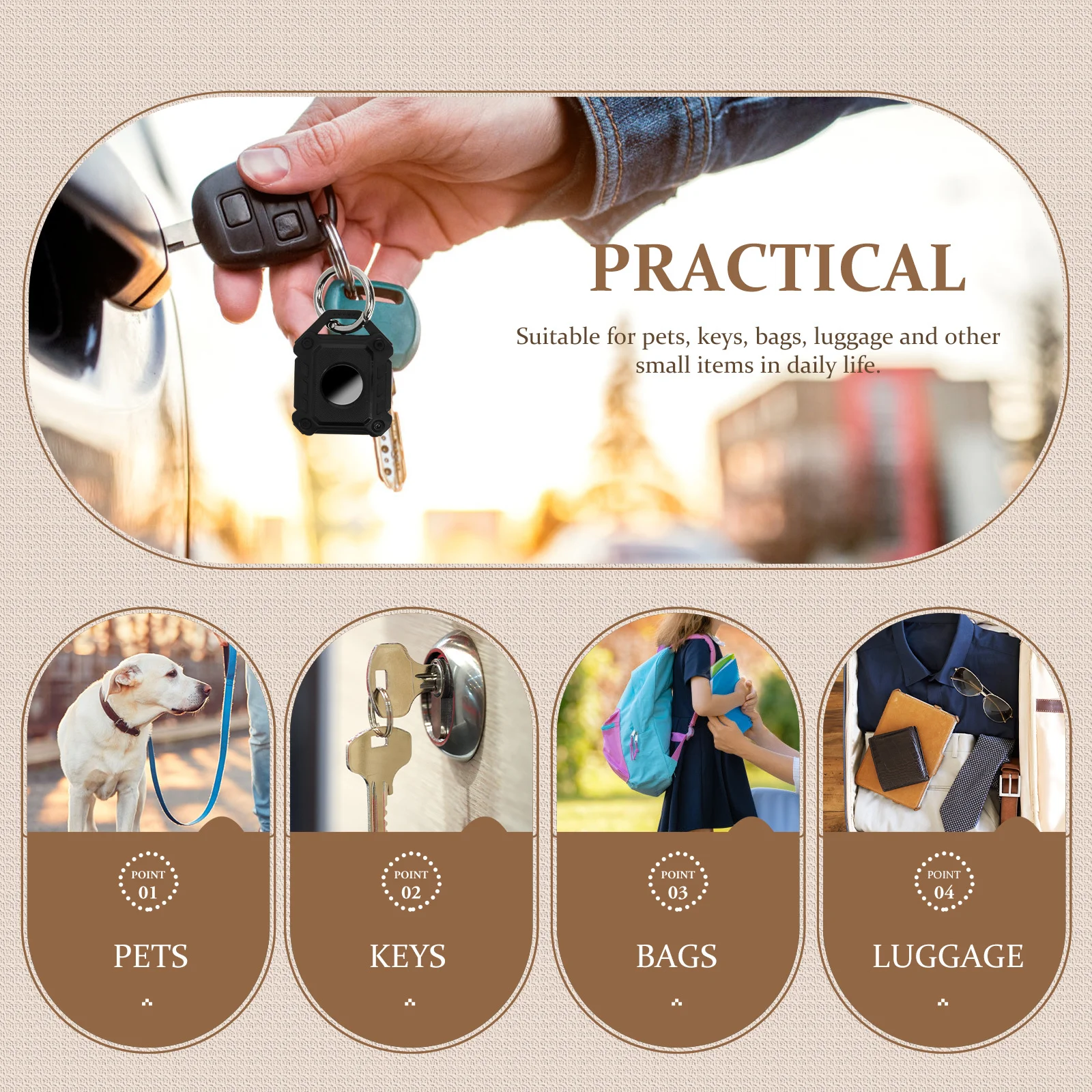 

Key Protector Case Tracer Protective Cover Sleeve Shockproof TPU Protection Keychain