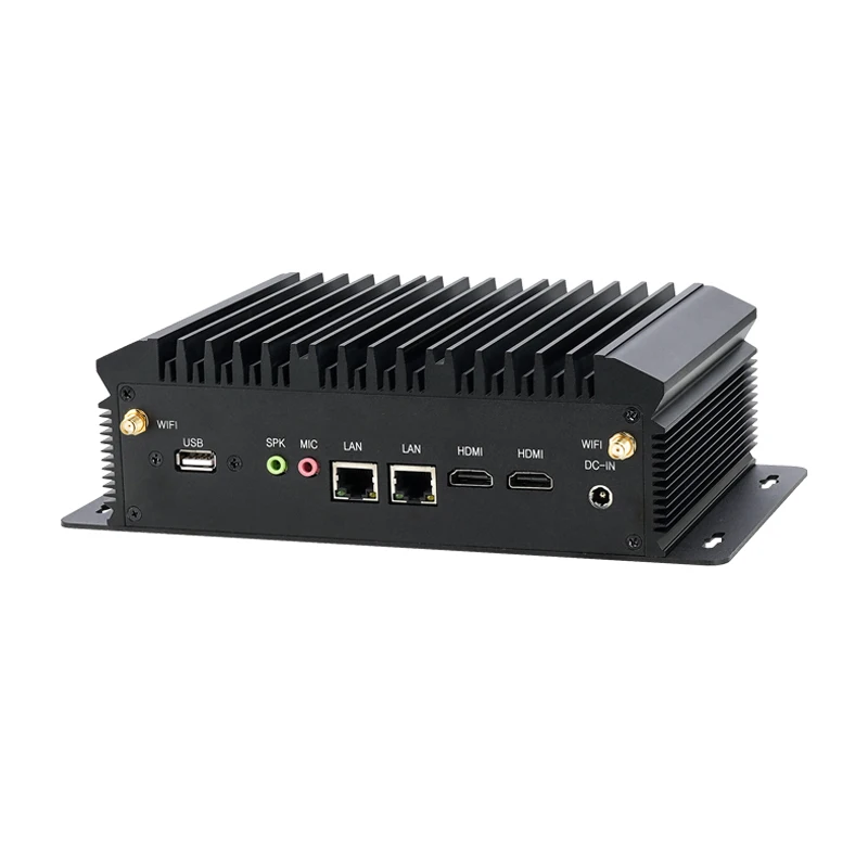 Yingchi คอมพิวเตอร์คอมพิวเตอร์ขนาดเล็ก DDR4 i3 Intel Core, i5 8250U คู่ HD 2 LAN RS232/485 fanless Micro Industrial