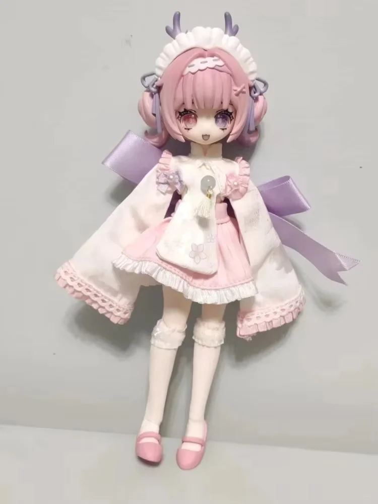 กล่องสุ่มของเล่นแอคชั่นฟิกเกอร์ Meki Creation Heart Series แบบ 12 ข้อต่อ ของตกแต่งโต๊ะทำงาน ของเล่นกล่องปริศนา ของขวัญเซอร์ไพรส์