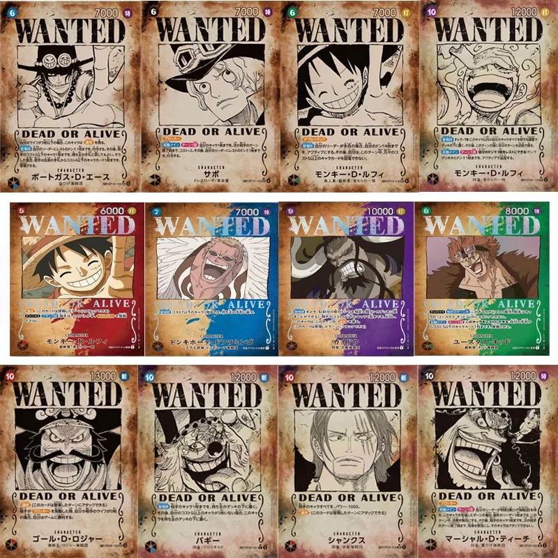 Diy One Piece Wanted Poster Japanese Sets Luffy Ace Sabo Roger