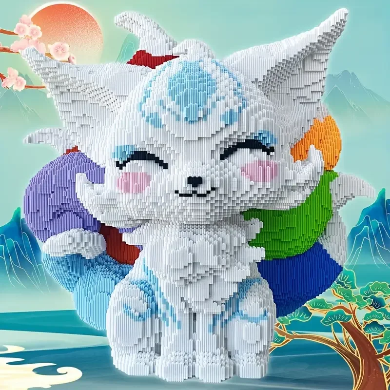 

5686 Pieces of Colorful Nine-Tailed Fox Building Blocks, Adult Desktop Decoration Toys and Gifts, Birthday Gifts, Thanksgiving Gifts, Christmas Gifts, Gifts between Friends