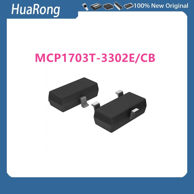 100Pcs/Lot  MCP1703T-3302E/CB MCP1703 HU95 SOT-23