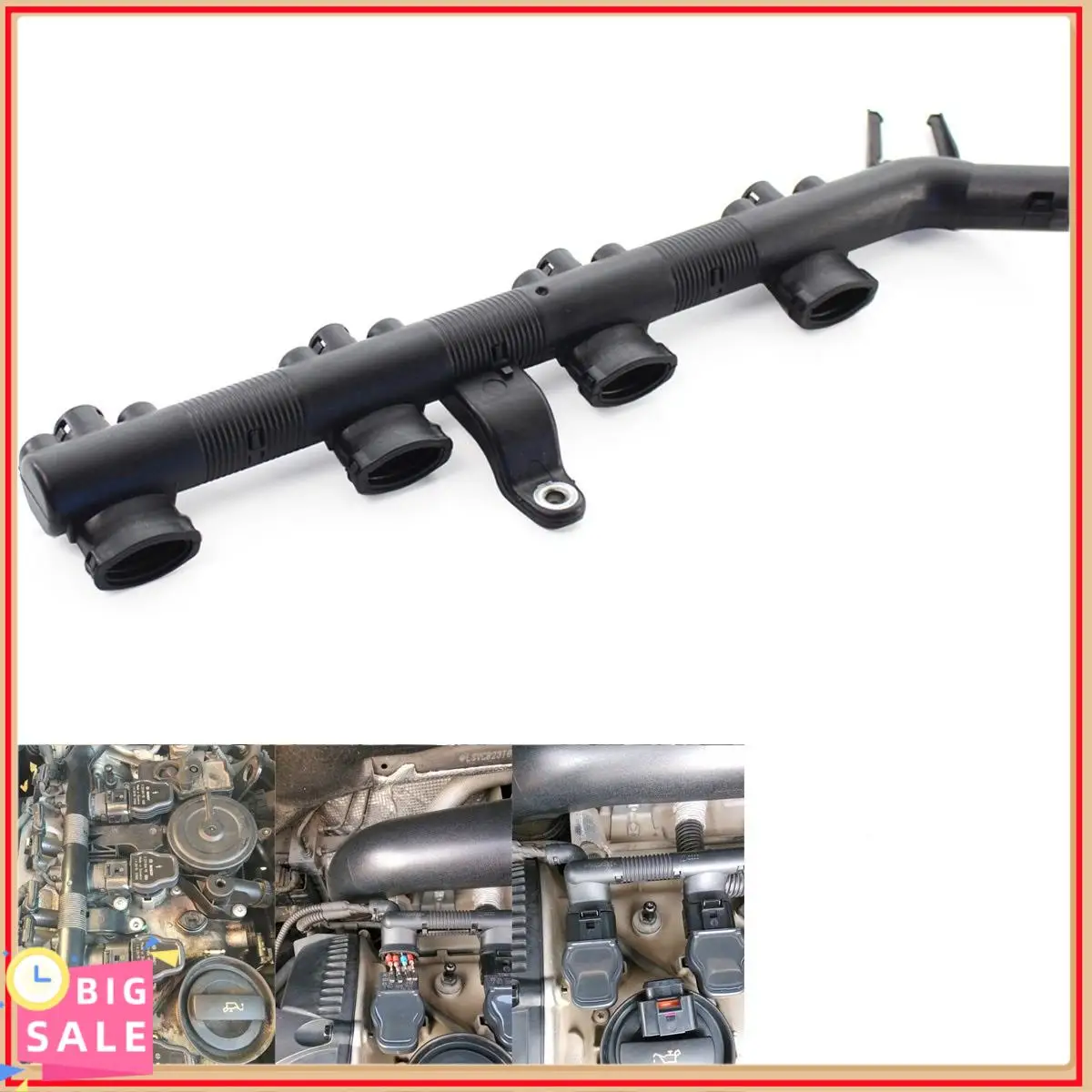 Exklusiver Motor-Zündspulen-Zündkerzen-Anschluss, Ersatz 06H971824B für A4LB8 A5 C6C7 Q5 Zündspulen-Kabelbaumrohr