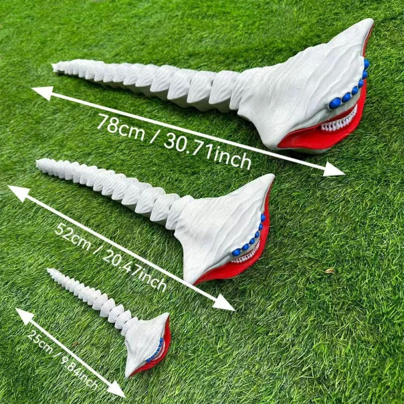 Generic 3d Printed Large Sea Monster Toy Trevor Henderson Mythos Ocean Predator Model Articulated Deep Sea Creature Collectible view 5