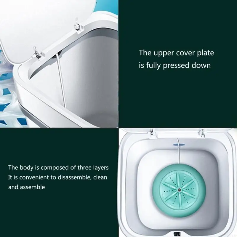 

U1JE 10L Портативная мини -стиральная машина USB Power Wysher Beemorder для носков