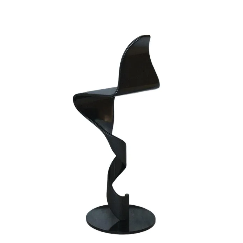 Italian minimalist bar chair, light luxury home backrest, modern minimalist island, high stool