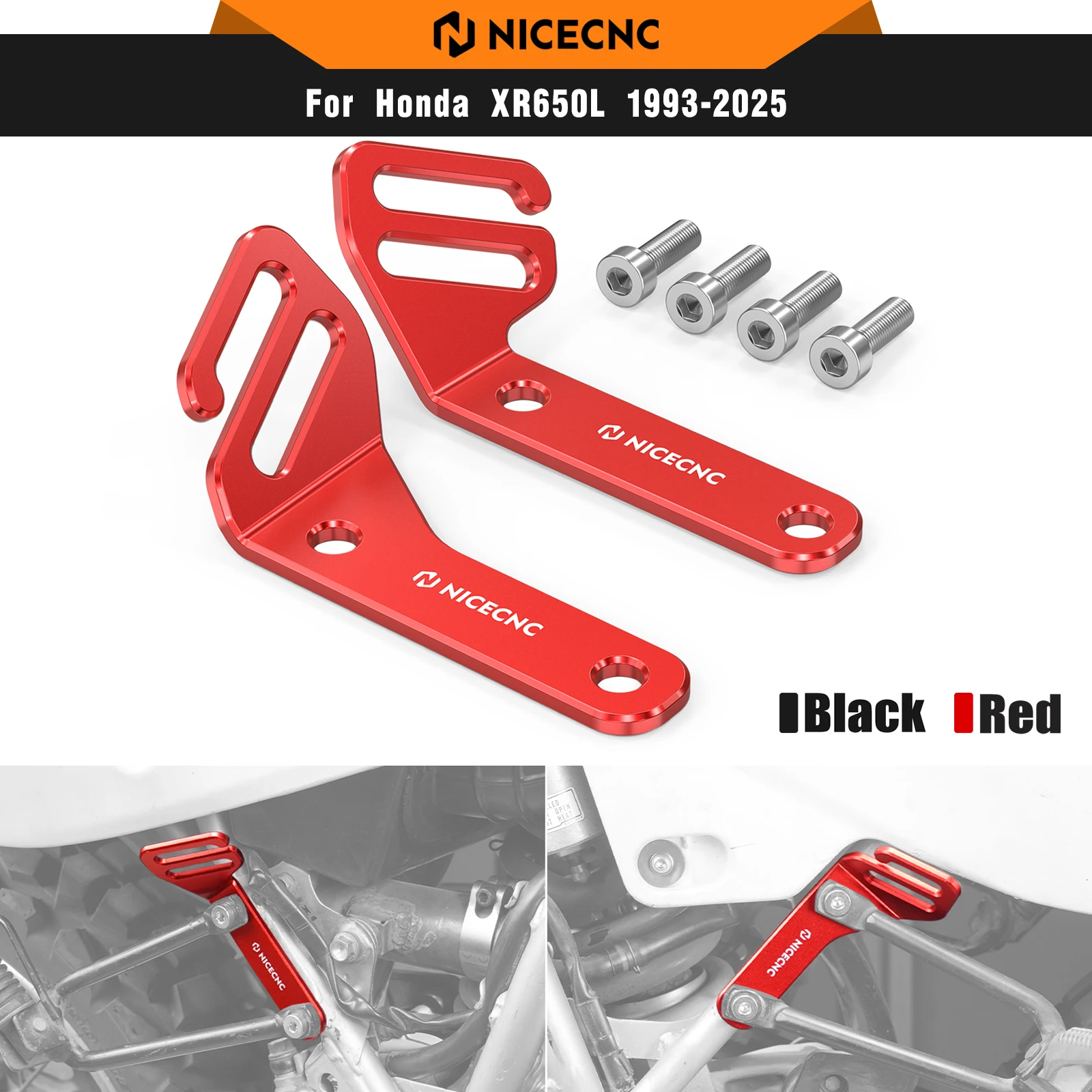 

NICECNC For Honda XR650L XR 650L XR 650 L 1993-2025 2024 Luggage Strap Fixing Bracket Billet Aluminum Motorcycle Accessories