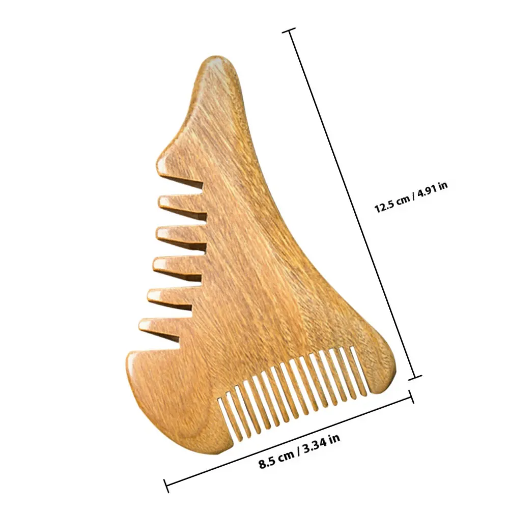 Vera Wood Scalp Massage Comb with Wide Teeth – Detangling Hair Comb for All Hair Types, No Breakage, Smooth Glide