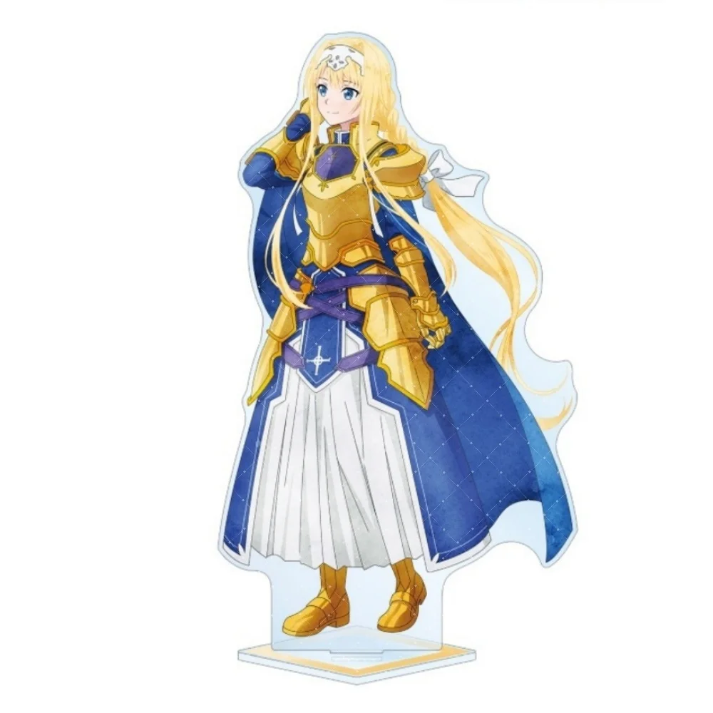 Sword Art Online Acrylic Stand Keychain, Kirito Asuna Alice Eugeo Figure, Walking Ver. Anime Desktop Decor, SAO 2026 Collection
