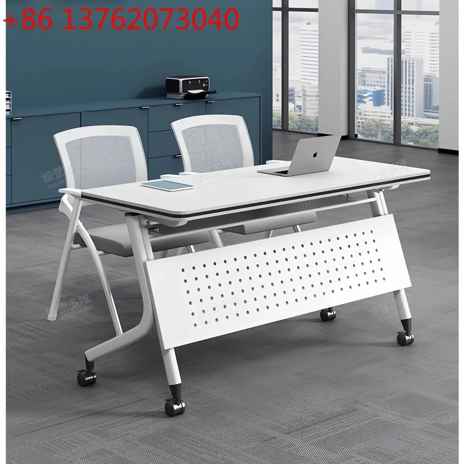 Training table Foldable conference table Mobile training table and chair combination Multifunctional