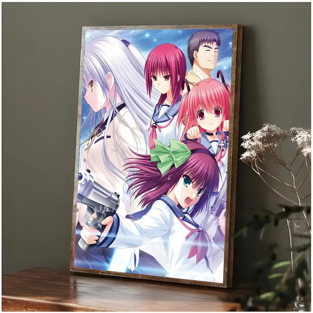 Emotional Fantasy Anime A-Angel Beats Poster Modern Wall Art Bedroom Living Room Print Unframed