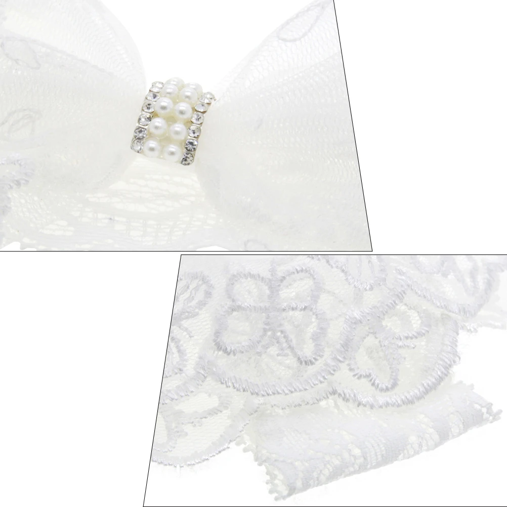 

Lace Bow Headband for Girls Newborn Photo Prop Baby Hair Bows Kids Accessories Tidy Fine Hair Comfortable Elegant Appearance
