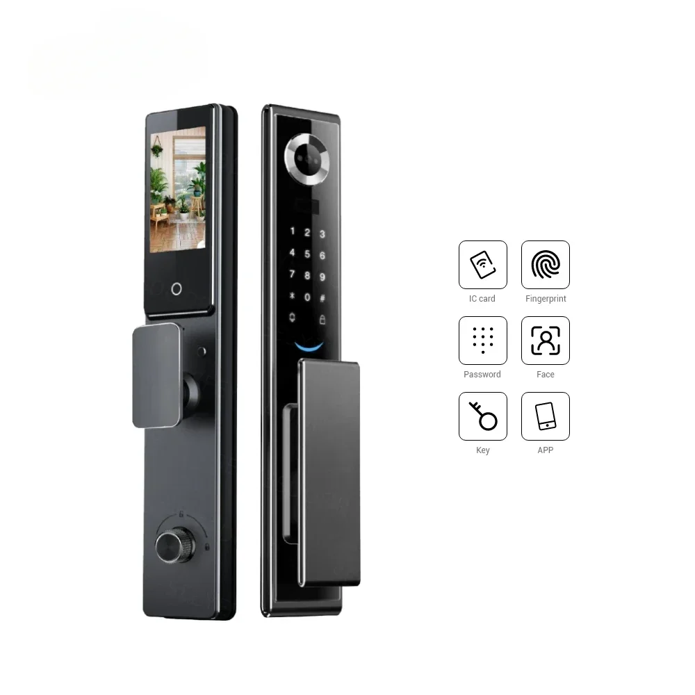 Digital Smart Door Lock Waterproof Outdoor With Camera 3D Face Recognition