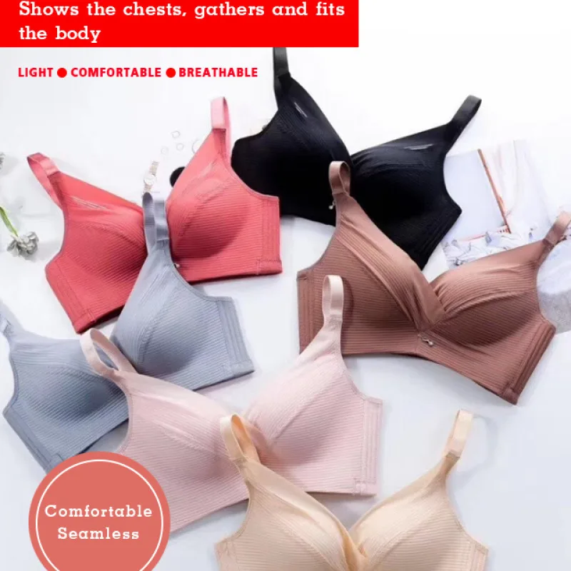 

Veimia non-steel ring underwear female thin small breasts gathered sexy big yards bra adjustable collect vice breasts bra set