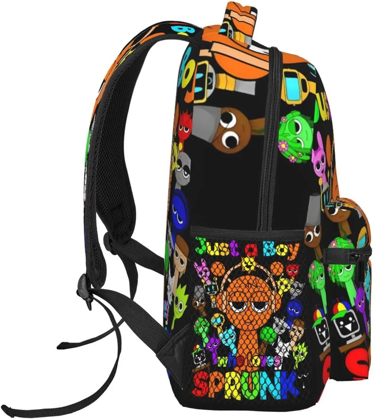 Sprunki Backpack Cartoon Cute Travel Backpack Lightweight for game fans Large Capacity Backpacks Casual bag