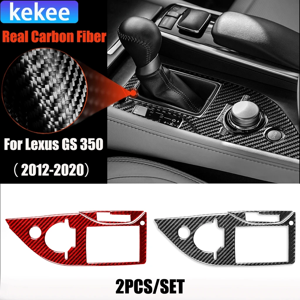 

Carbon Fiber Car Accessories Center Console Gear Shift Panel Modified Interior Trim Cover Sticker For Lexus GS 350 2012-2020