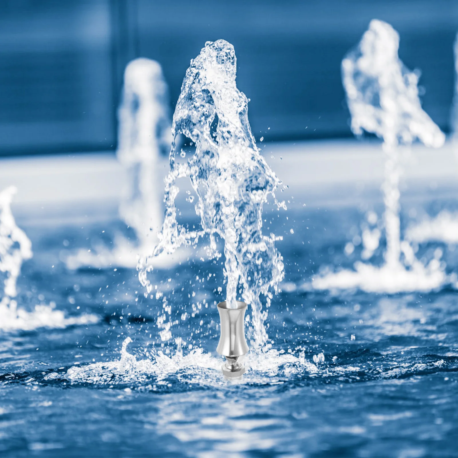 

Регулируемая насадка для фонтана из нержавеющей стали, пузырьковая распылительная головка, садовый пруд, функция воды, 1 дюйм, резьбовое соединение 40-200