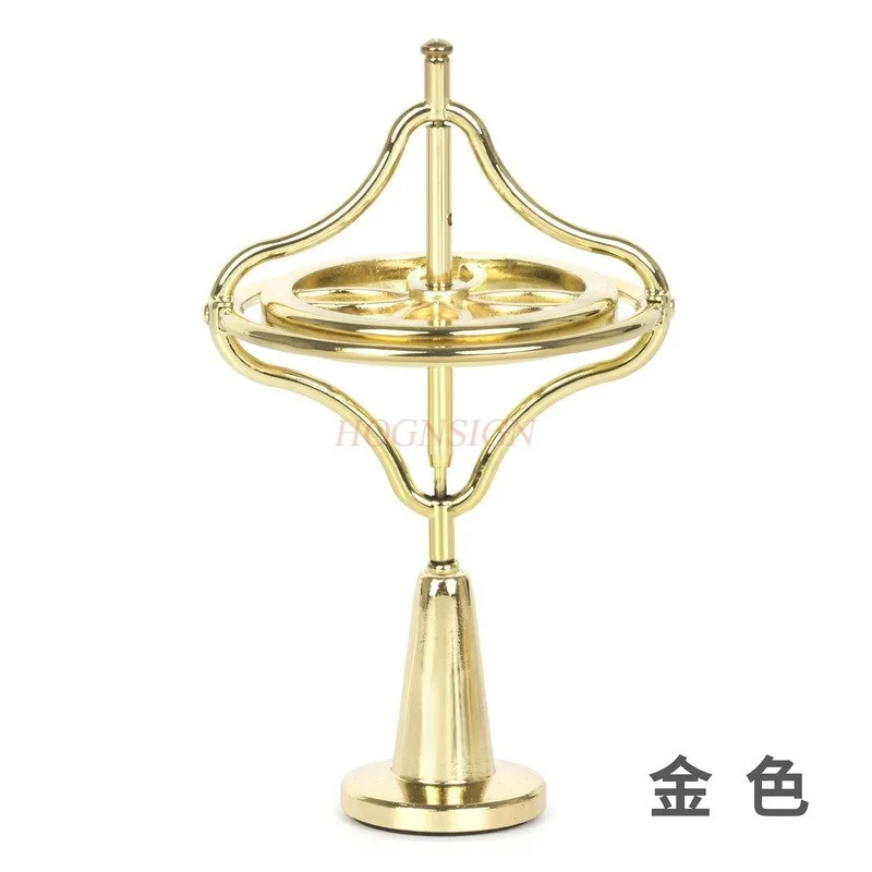 Gyroscope toys, rotating brass crafts, multifunctional desktop rotating ornaments, anti gravity metal mechanical balance