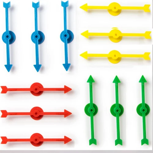 Juego giratorio de plástico para manualidades, juego de mesa giratorio de 4 pulgadas, 12 piezas, piezas de repuesto, proyectos, actividades en el aula