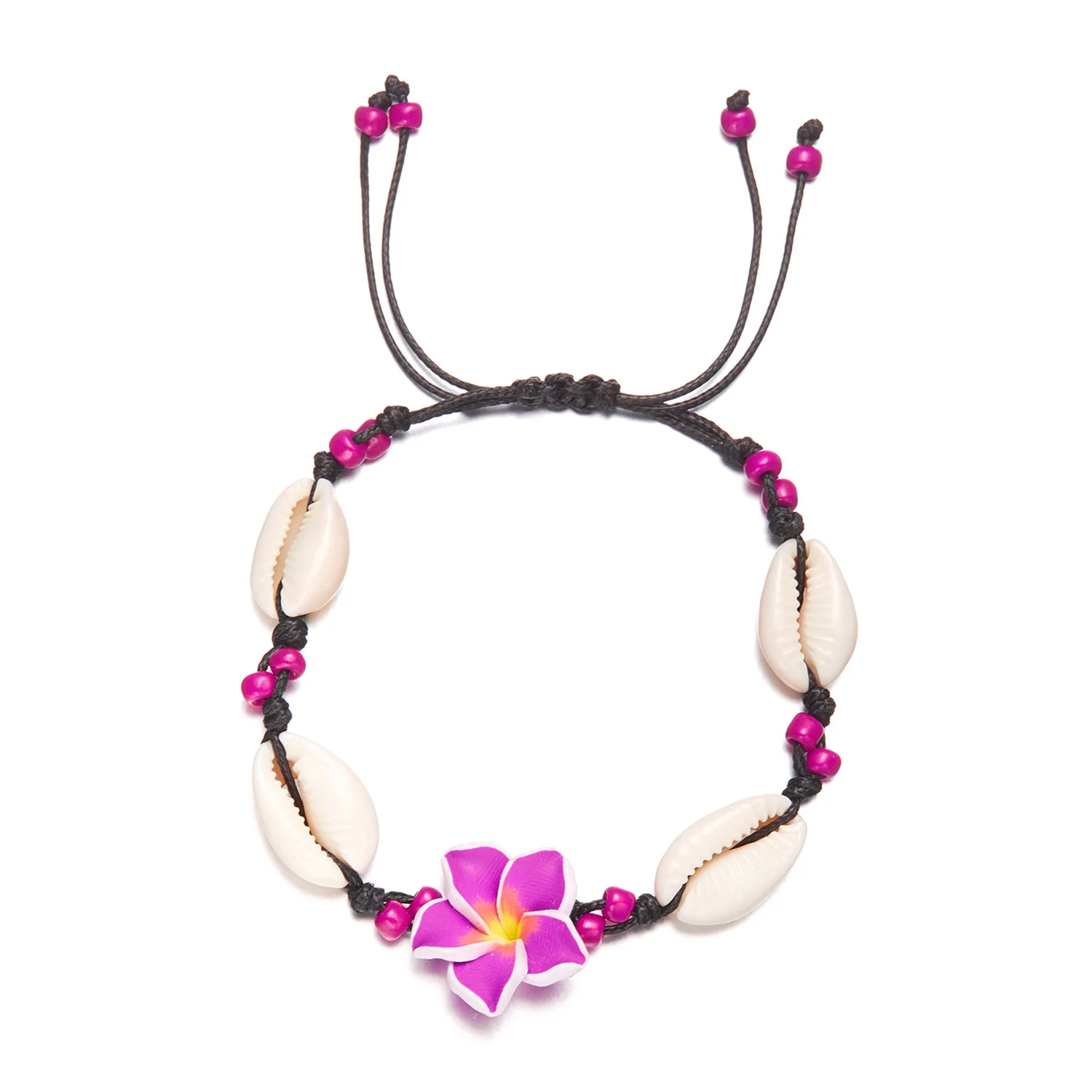 Tropical Flower Bracelet Bendable Luau Accessories Anklet Realistic Hawaiian Plumeria Bracelet For Hawaii Trip Luau Weddings