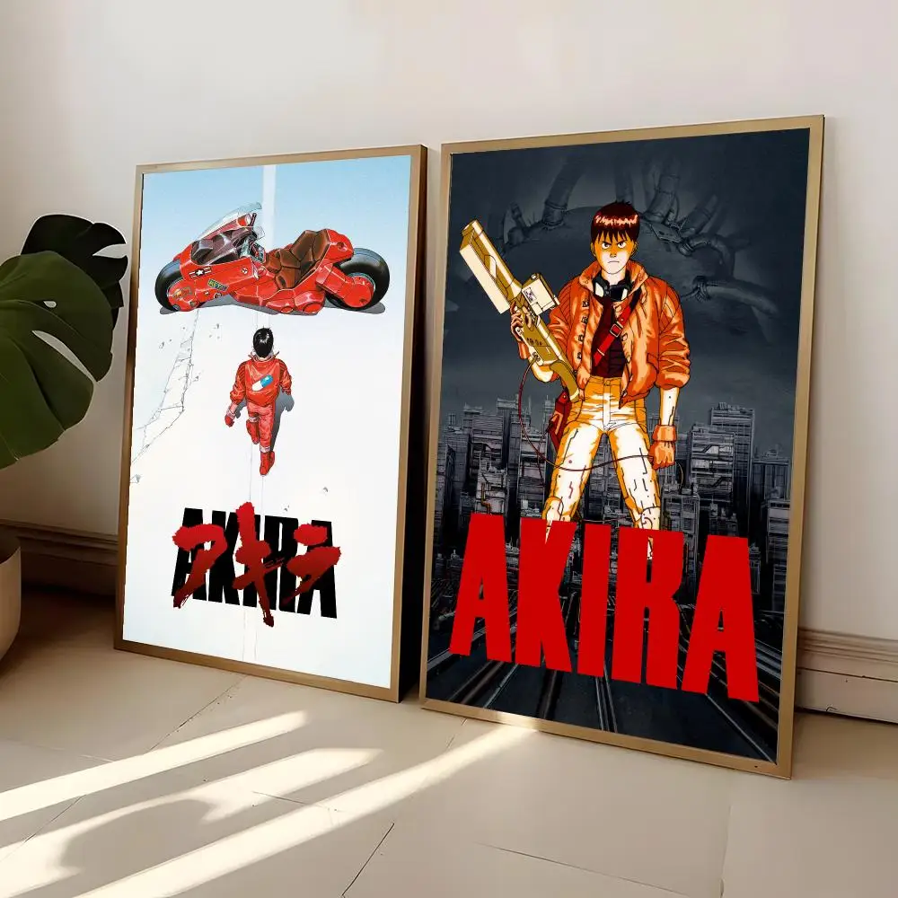 Akira 80s Wall Decor Vintage Comic Manga Painting Calligraphy Frameless Poster Canvas Painting Wall Prints Picture For Living