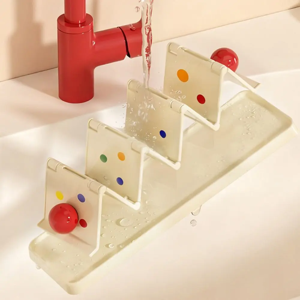 

Extendable W-Shaped Soap Holder Foldable Space Saving Plastic Soap Dish Multifunctional Non-slip Soap Drying Rack