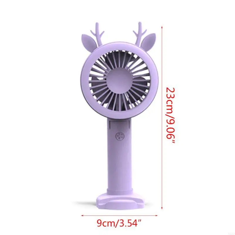 USB Desk тихий вентилятор с светодиодным ручным вентилятором Mini Mini Cooling Fan N58d