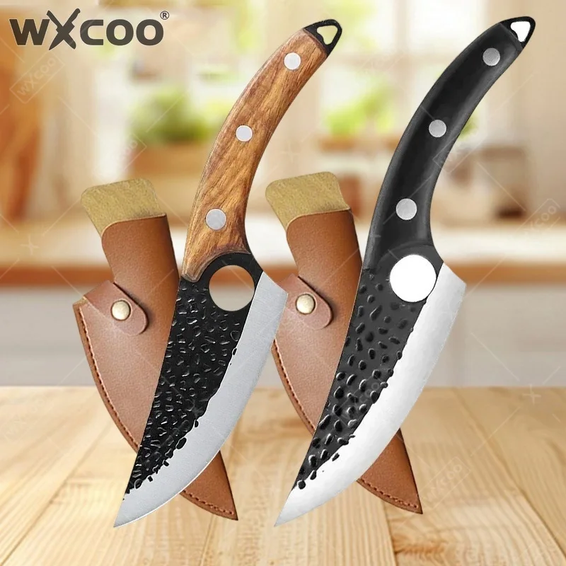 

WXCOO Boning Knife Butcher Cutting Japanese Kitchen Knife Professional Chef Knife Fruit Knives Meat Cleaver