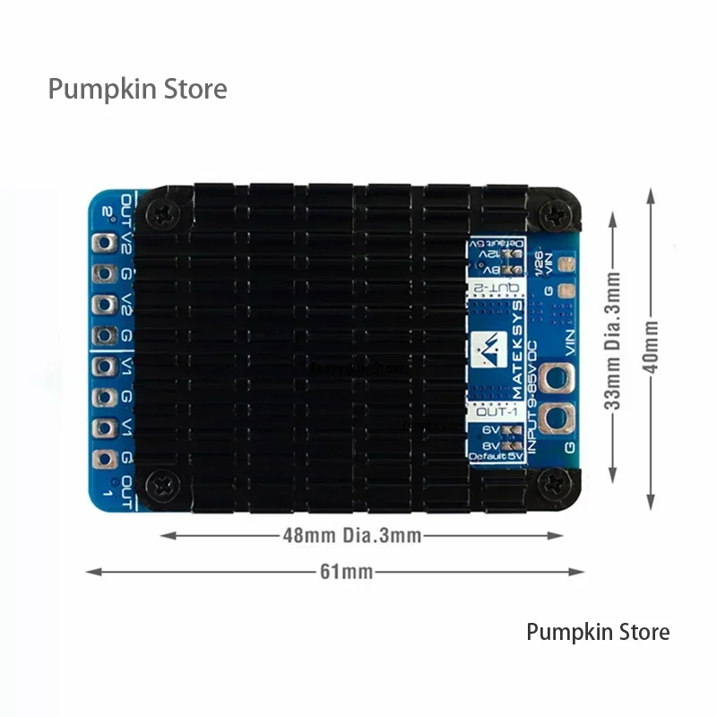 MATEK POWER MODULE PM20S-2 Power module 4 to 20S Two independent step-down regulators