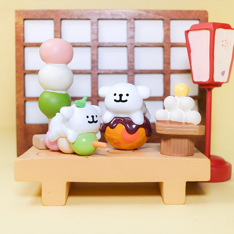 MINISO Maltese Afternoon Tea series blind bag Kawaii mini model Birthday gift anime surrounding children toy decorative 