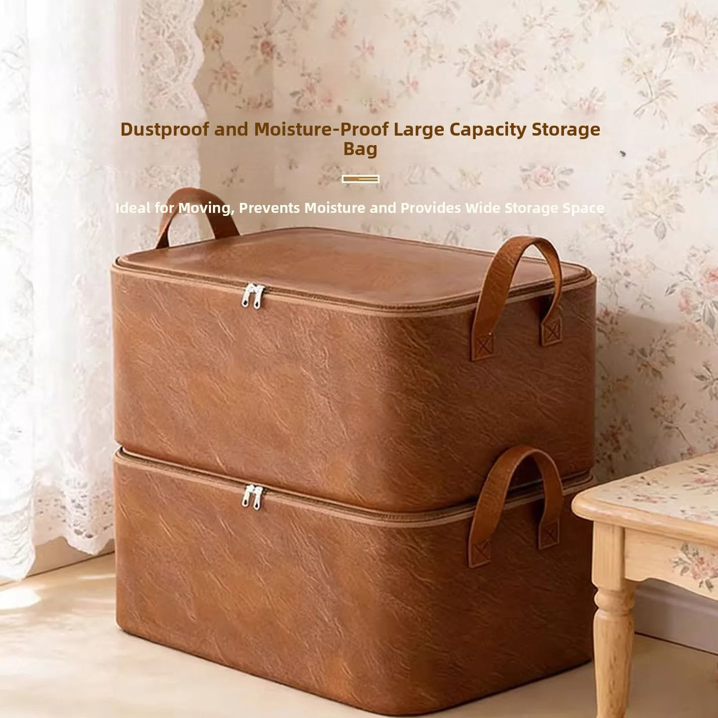 

Thickened Waterproof Moldproof Cotton Quilt Storage Bag Large Capacity Clothes Organization Bag Home Use Dustproof Storage Bag