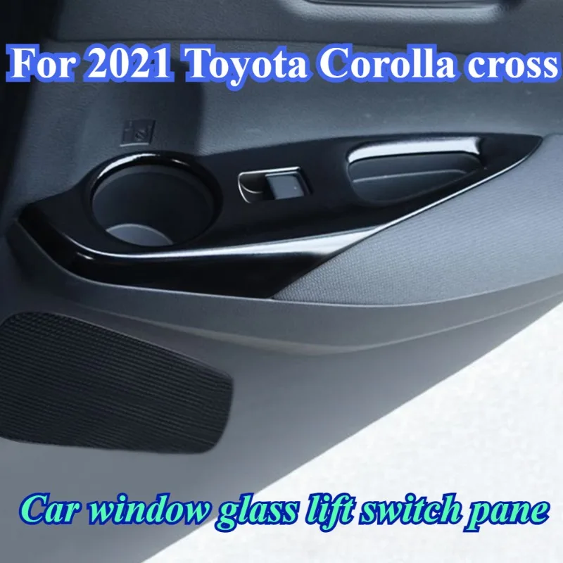 

Для Toyota Corolla 2021, панель переключателя подъема стекла автомобиля, внутренняя модифицированная правая рука, аксессуары для украшения