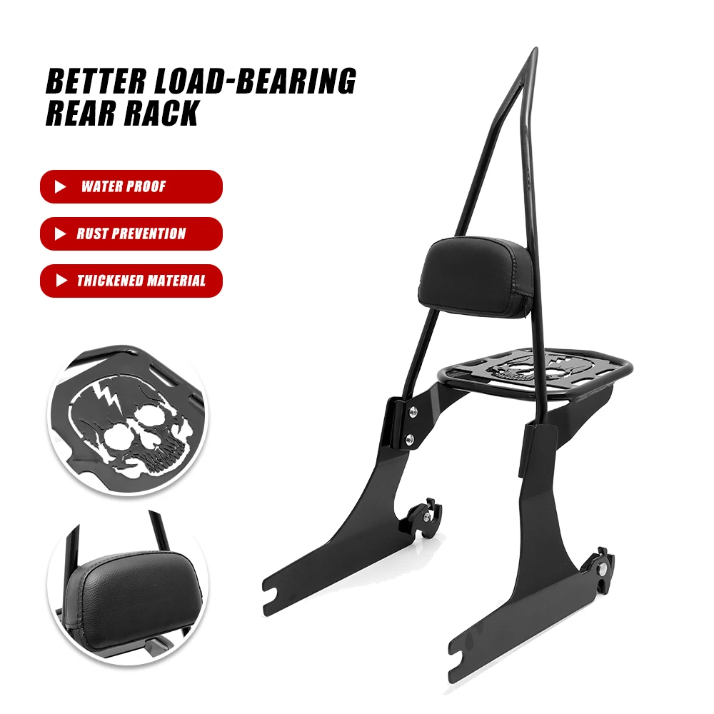 2026 New Arrival - Modified Motorcycle Backrest Sissy Bar for Harley Dyna 2006-2018FXDF and FXDFSE 10-later FXDF FXDWG FXDFSE