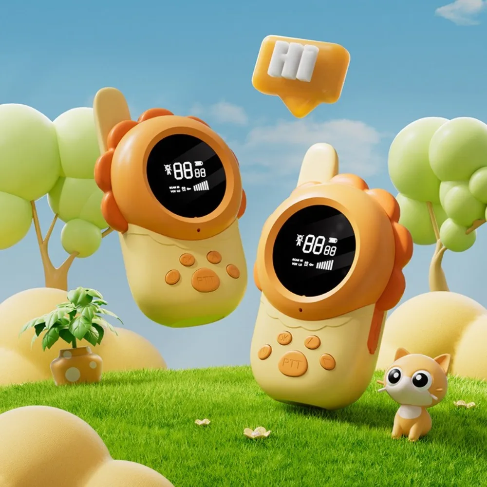 Wireless Walkie-talkie High-definition Cartoon Educational Toys Quick Readout Display 3km Sound Transmission