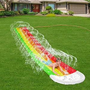 Inflatable water slide for children, Summer Sliding Slide, Water Spray Playing Sprinkler toys, Backyard Outdoor Games 8 MAIN SALES SALES INFLABLE - №5