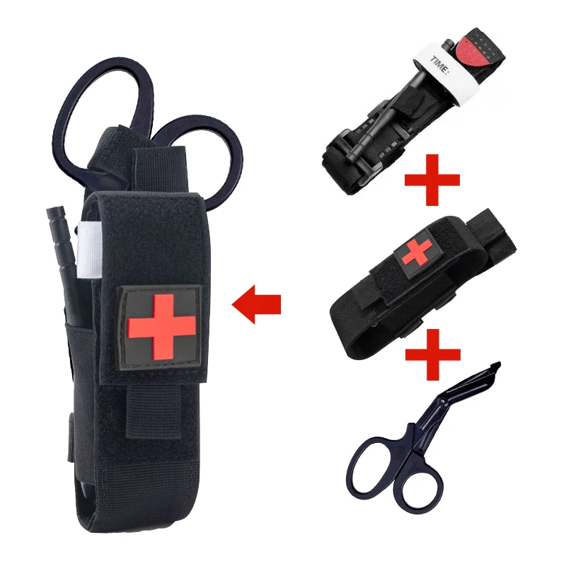 outdoor first aid kit tourniquet Molle survival kit nursing rack medical equipment scissors bag outdoor equipment