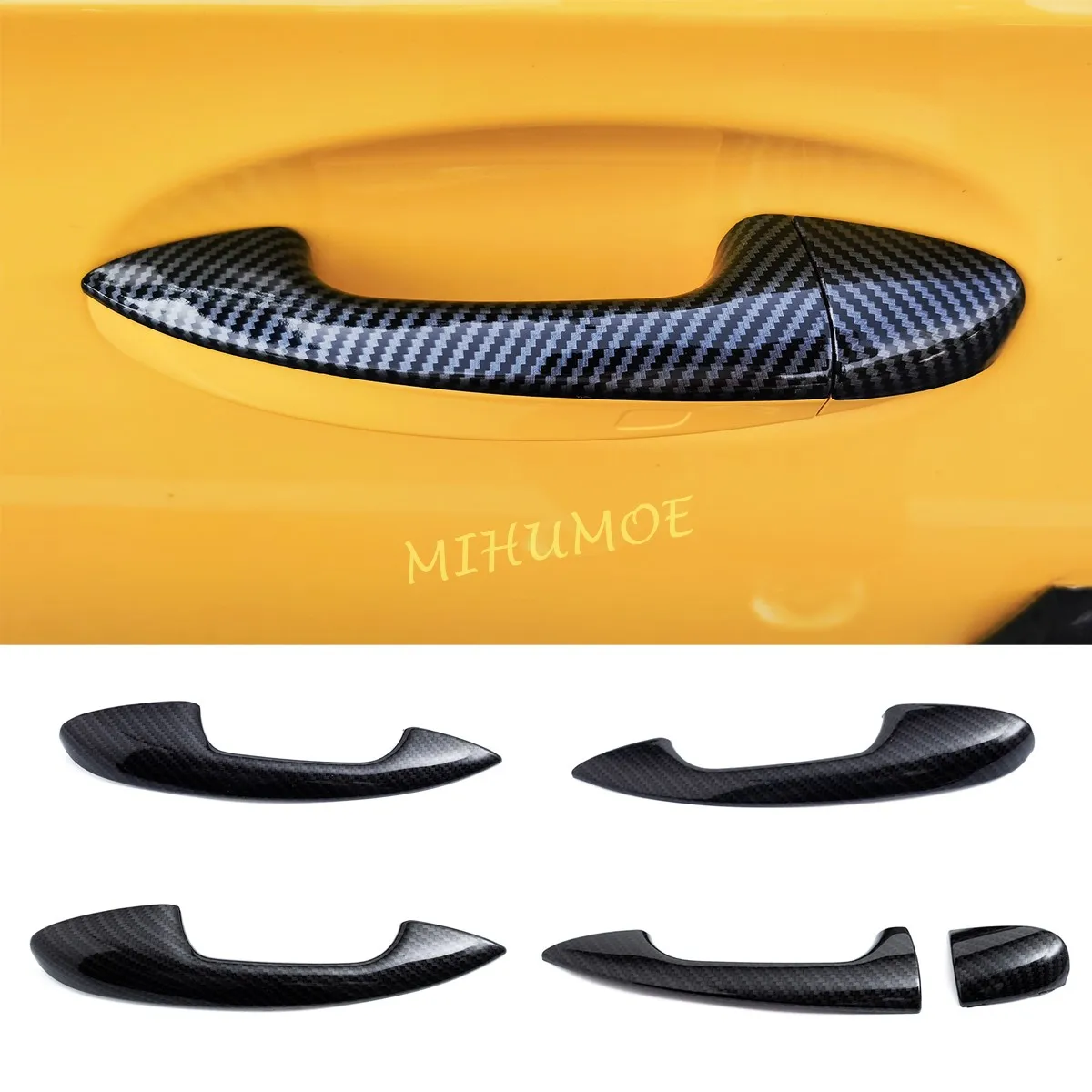 

LHD Carbon Fiber Door Handle Trim For Mercedes-Benz GLA GLB GLC GLE CLA EQC A B C E Class Car Accessories
