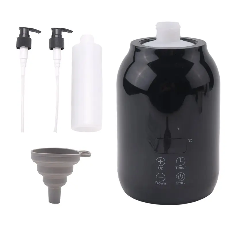 

ABNM Massage Oil Warmer, Electric Massage Oil Digital Heater With Two Oil Bottles, Portable Lotion Heated Dispenser
