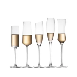 220 ML Crystal Champagne Flute Goblet Wine Glass Moet Glasses Cup for Bar Household Wedding Party Sparkling Wine Cocktail Glass