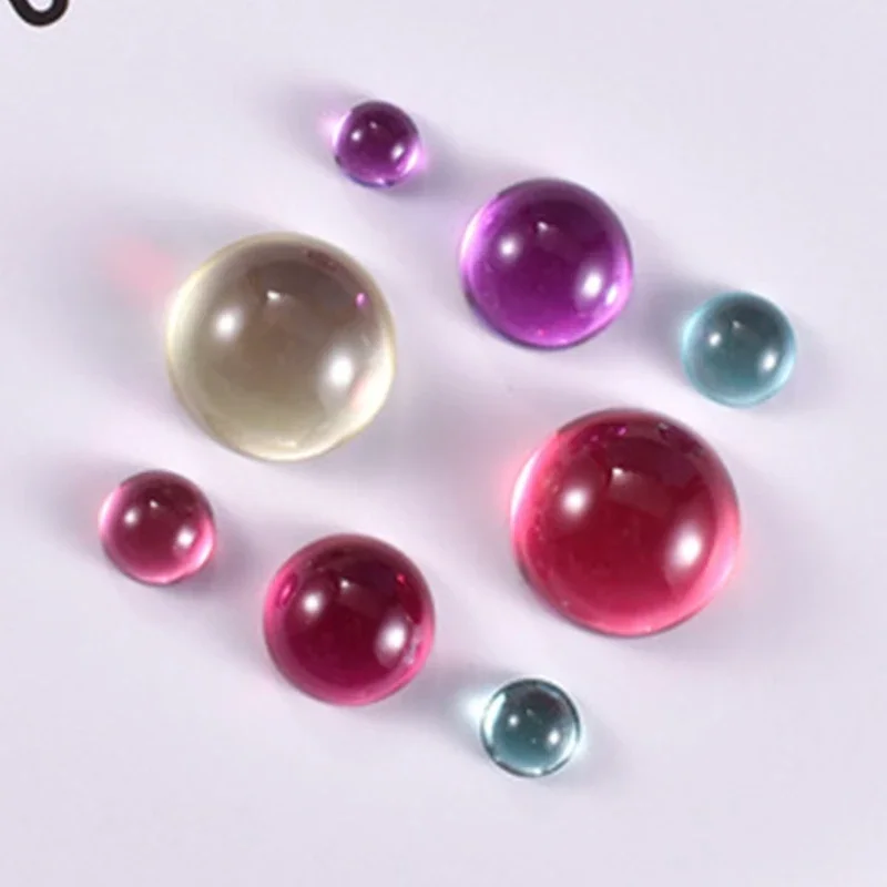 Crystal Epoxy Resin Mold Half Ball Beads Oblate Pendant Silicone Mould DIY Crafts Jewelry Casting Tool