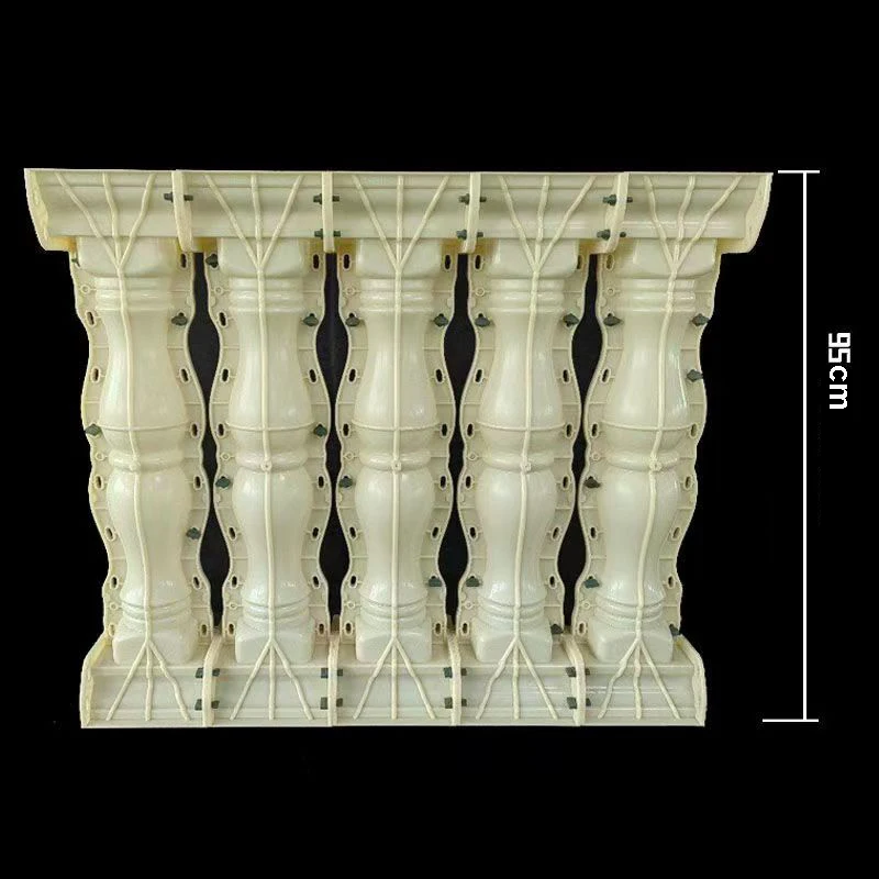 Roman column mold double gourd balcony railing model for building external wall railings cement cast-in-place railing
