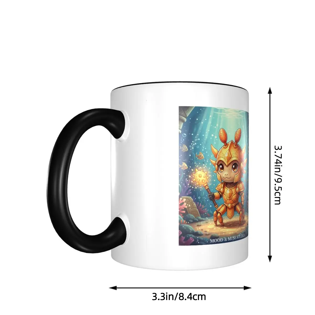 The Solar Crab Guardian Of The Shallow Mug Funny Ceramic Coffee Cups Tea Mugs Milk Cup Drinkware Gifts for Friends