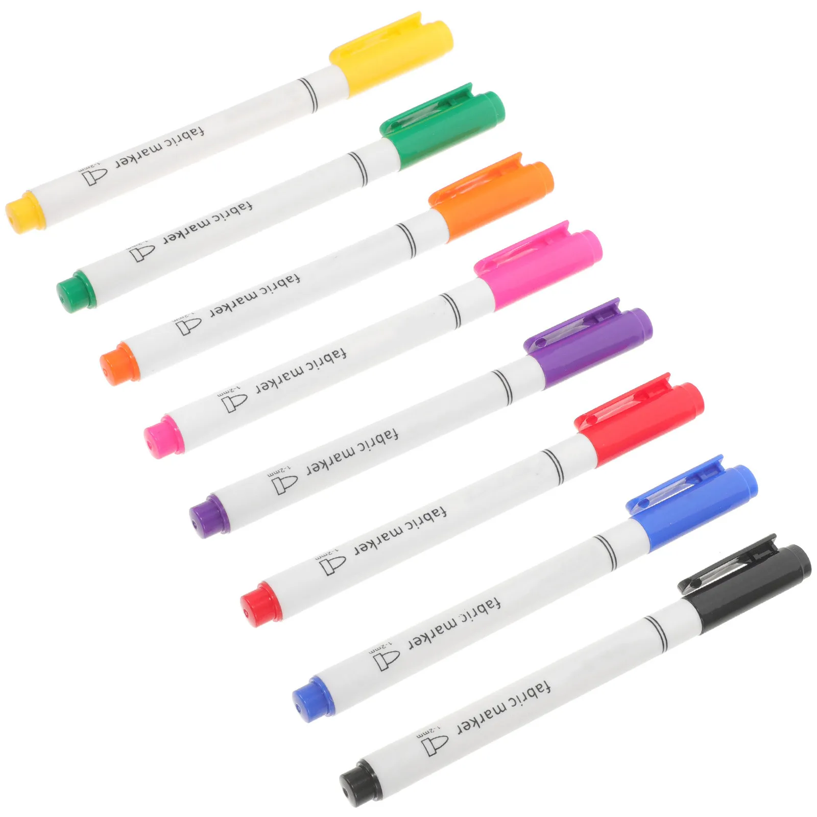 

8Pcs Bright Fabric Markers for DIY Clothing Shoes Hats Pillowcases Backpacks Professional Portable Multi-Function Graffiti Paint