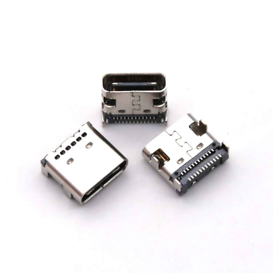 10PCS/Lot DX07S024JJ2R1300 Type C USB 3.1 Female Socket Jack Connector 24Pin 24P For Tail Insert Charging