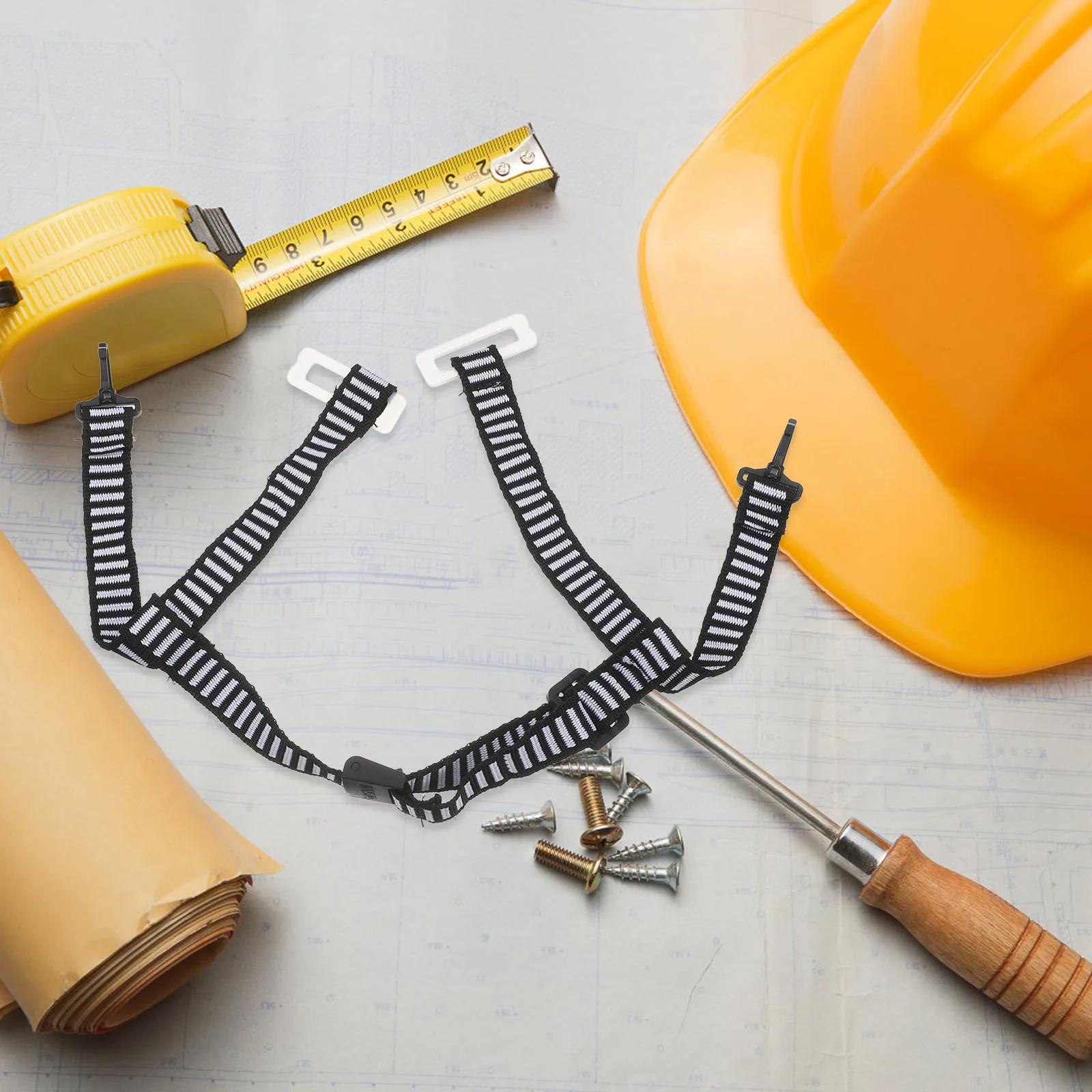 

Y Shape Hard Hat Chin Strap Adjustable Four Point Replacement Strap Universal Fit Safety Accessory
