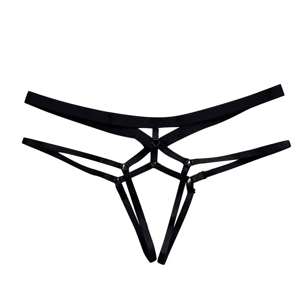 Sexy Temptation Open Crotch Bundle T-string Teddy Panties Women's Erotic Clothing Sex Thong Ladies Underwear Porn Panty