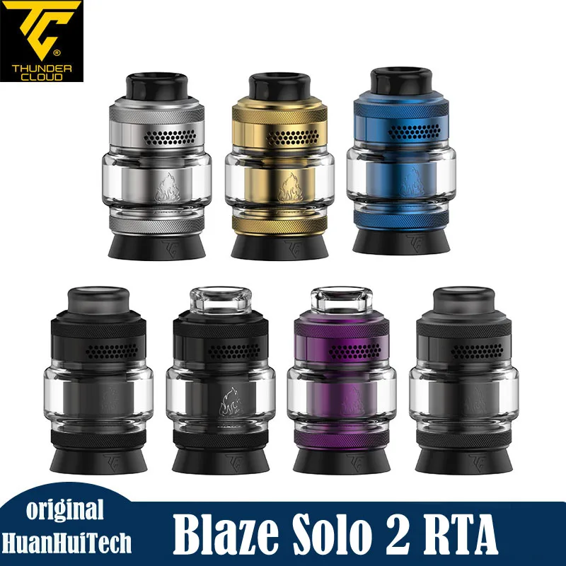 الأصلي Thundercloud الحريق سولو 2 RTA Vape Tank 25 مللي متر ملف واحد قابلة لإعادة البناء Postless سطح السفينة العلوي ملء RTA البخاخة السجائر الإلكترونية #1